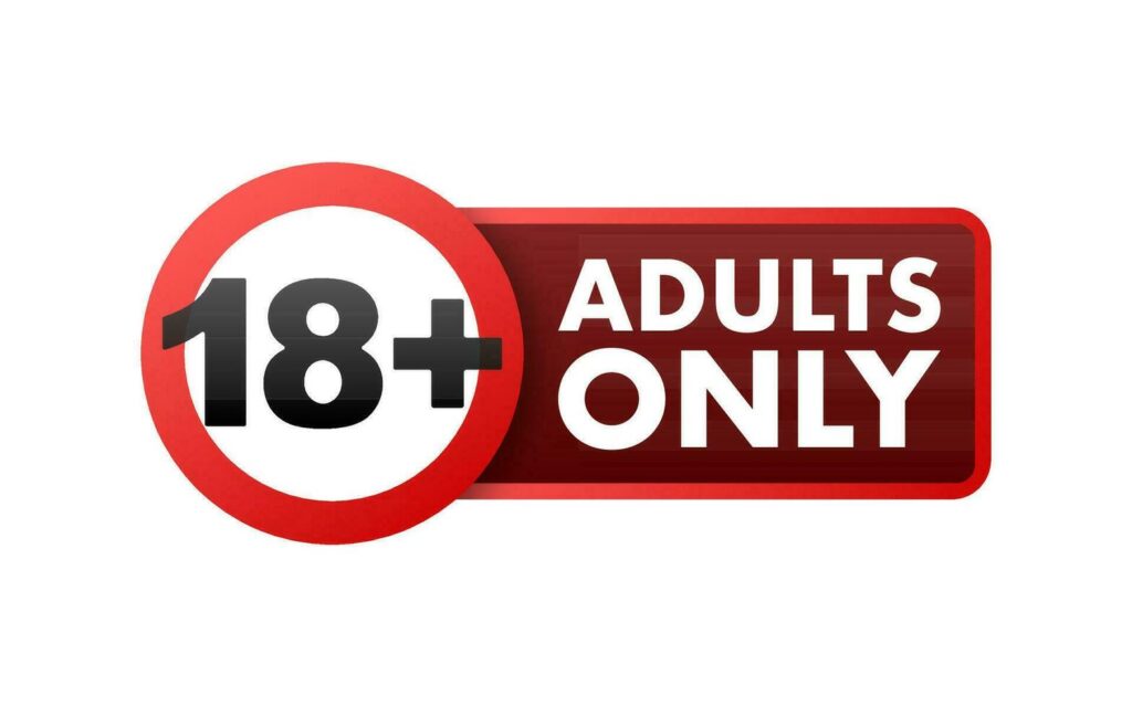 adults only 18 plus sensitive content explicit video stock illustration